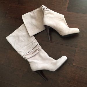 Suede Boots 4” heel